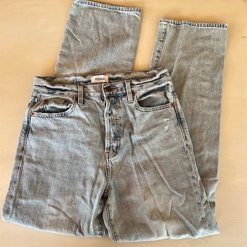 Pistola High Rise Light Blue Jeans